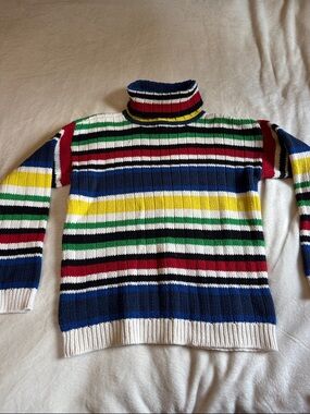 VTG 90’s Y2K colorful strip Tommy Hilfiger sweater